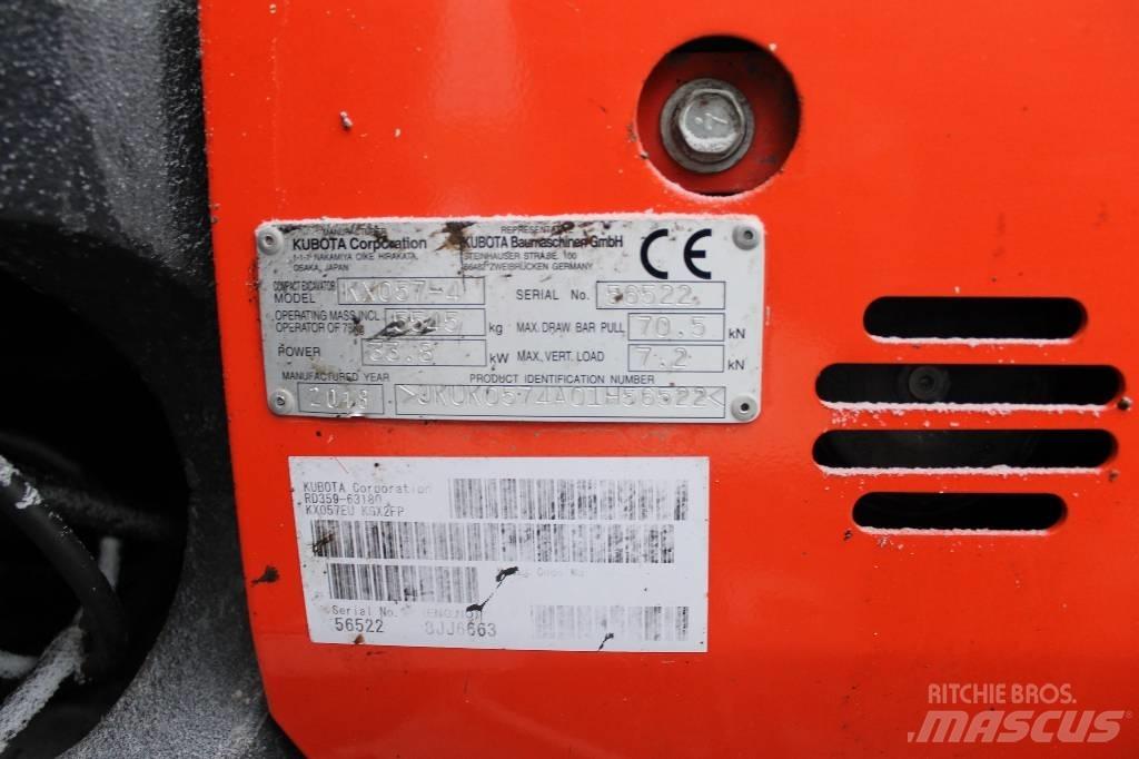 Kubota kx57-4 Minigraafmachines < 7t