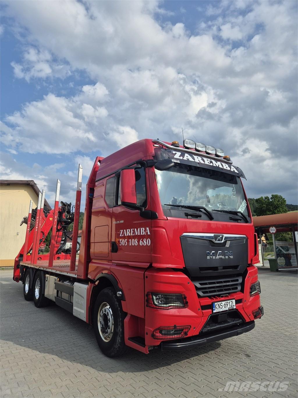 MAN TGX 26.580 Vlakke laadvloer met kraan