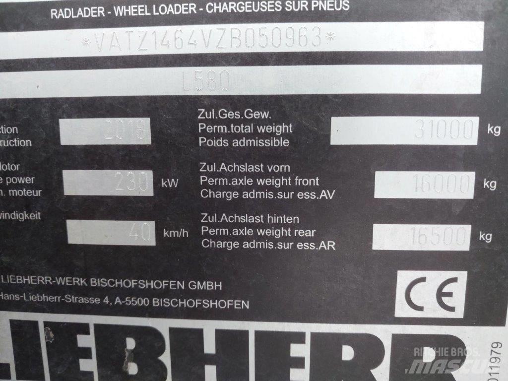 Liebherr L 580 Wielladers
