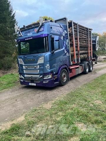 Scania R650B6X4NB Hout-Bakwagens