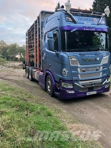 Scania R650B6X4NB Hout-Bakwagens