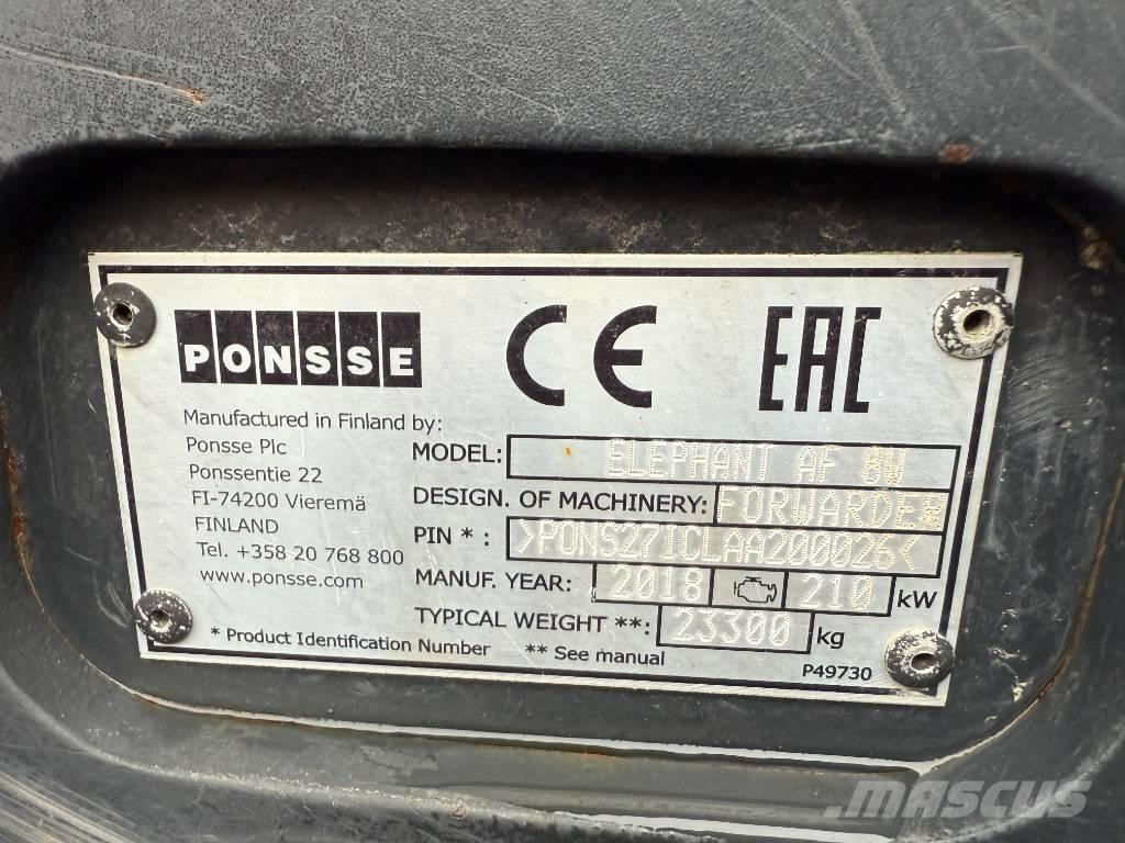 Ponsse Elephant Forwarders