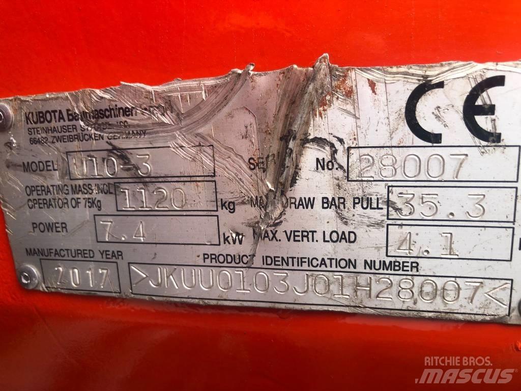 Kubota U 10-3 Minigraafmachines < 7t
