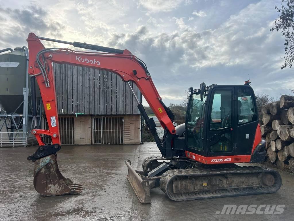 Kubota KX 080-4 Midigraafmachines 7t - 12t