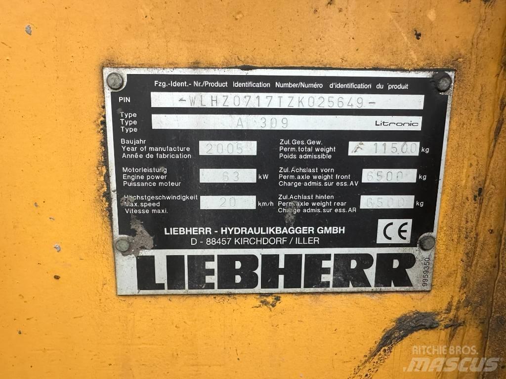 Liebherr A 309 Wielgraafmachines