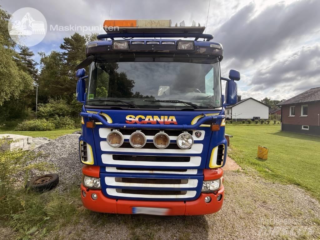 Scania R 420 LB Vlakke laadvloer met kraan