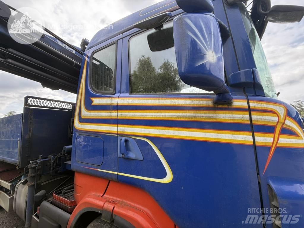 Scania R 420 LB Vlakke laadvloer met kraan