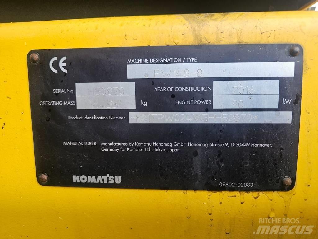Komatsu PW148-8 Wielgraafmachines