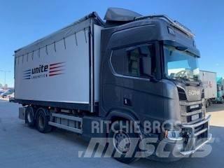 Scania R580 Flisbil Hout snipper voertuigen