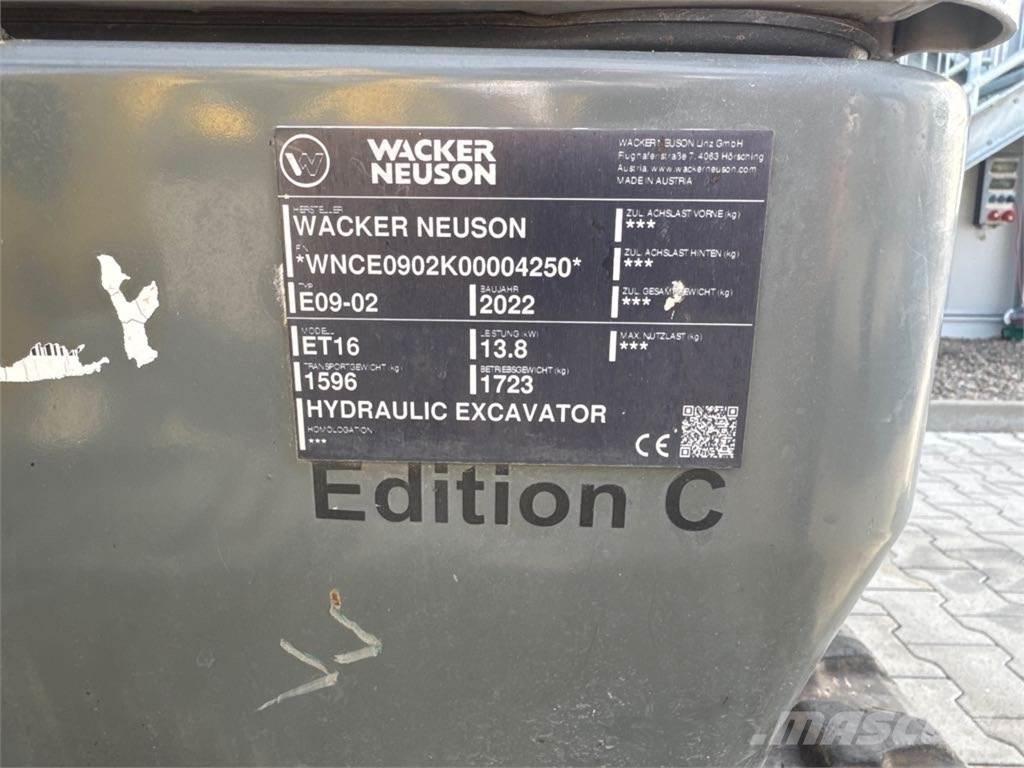 Wacker Neuson ET16 Rupsgraafmachines