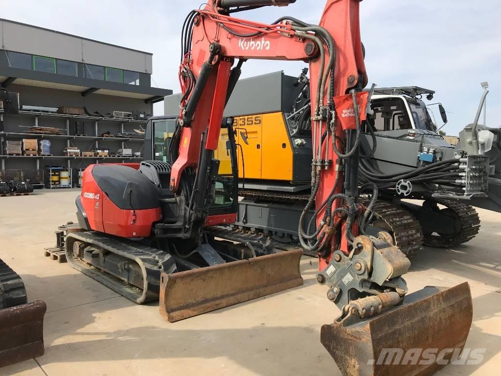 Kubota KX 080-4 Midigraafmachines 7t - 12t