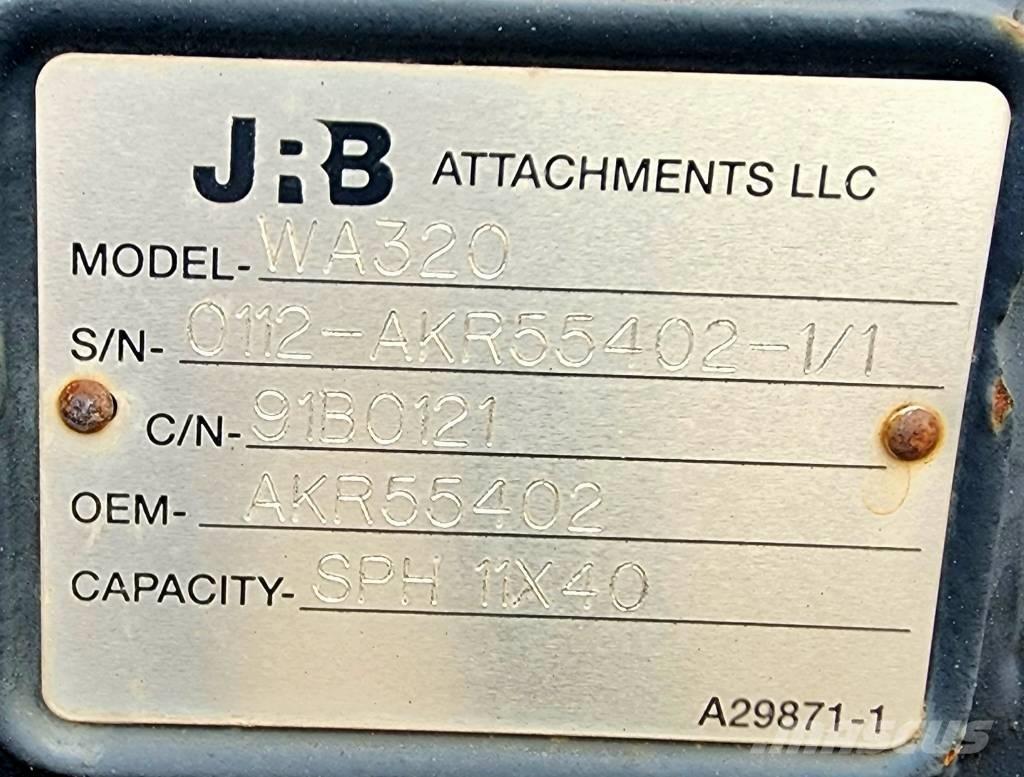 JRB Snow Plow WA320 Overige componenten