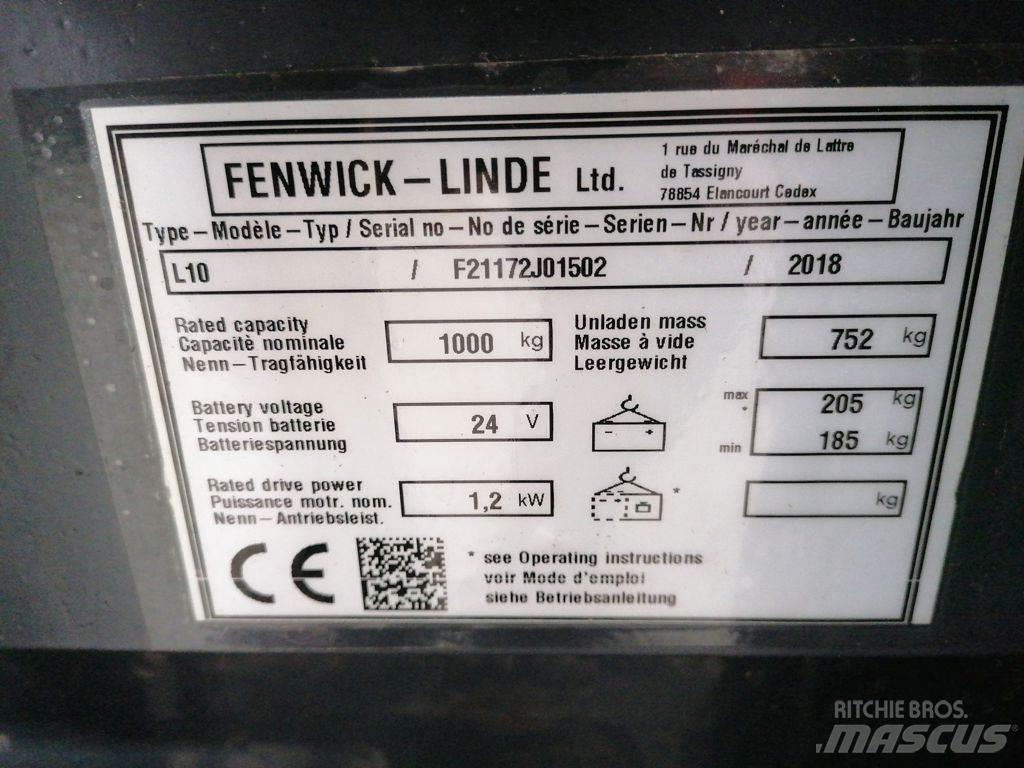 Linde L10 Stapelaar meeloop