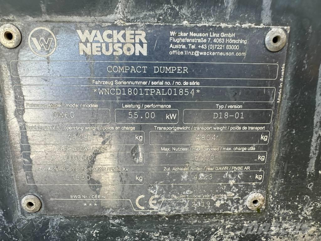 Wacker Neuson DW 60 Mini Dumpers
