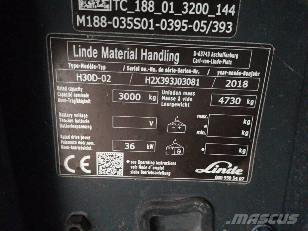 Linde H30D-02 Diesel heftrucks