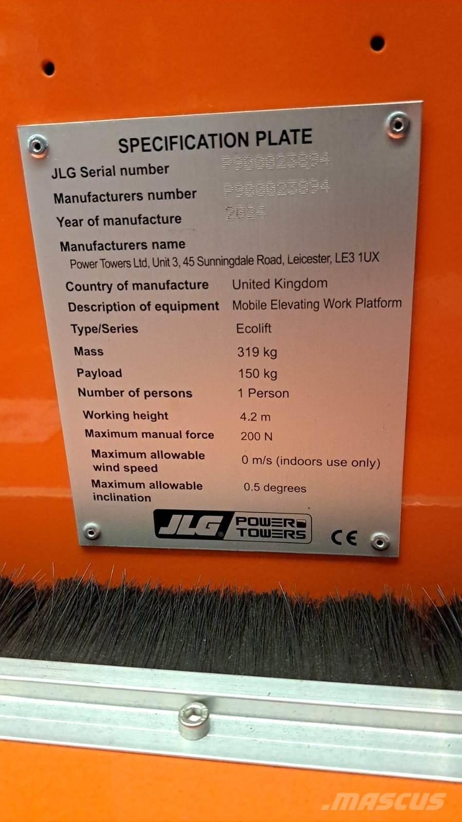 JLG Ecolift2.2 Andere liften en hoogwerkers