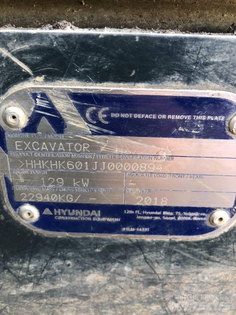 Hyundai HX 220 L Rupsgraafmachines
