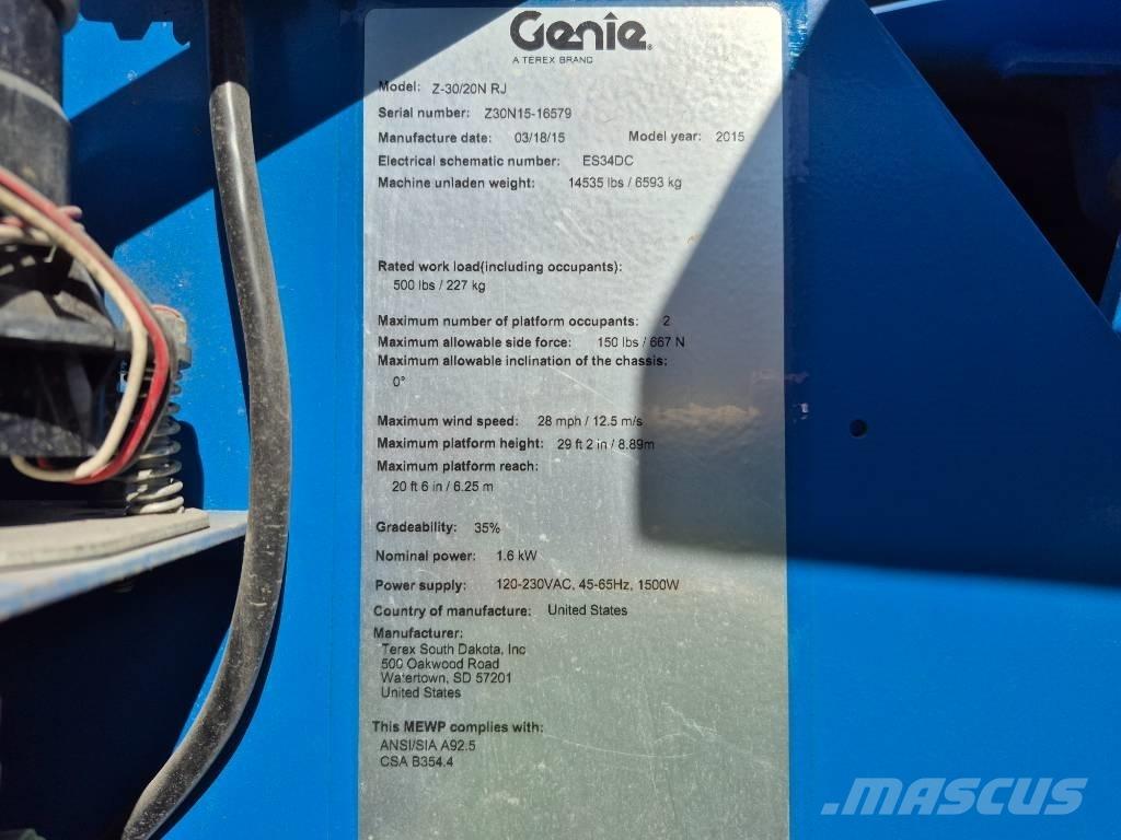 Genie Z 30/20 N Knikarmhoogwerkers