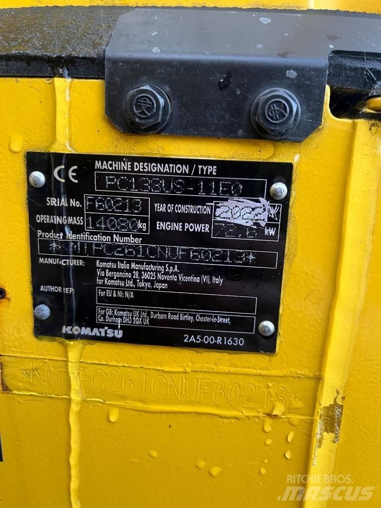 Komatsu PC138US-11 Rupsgraafmachines