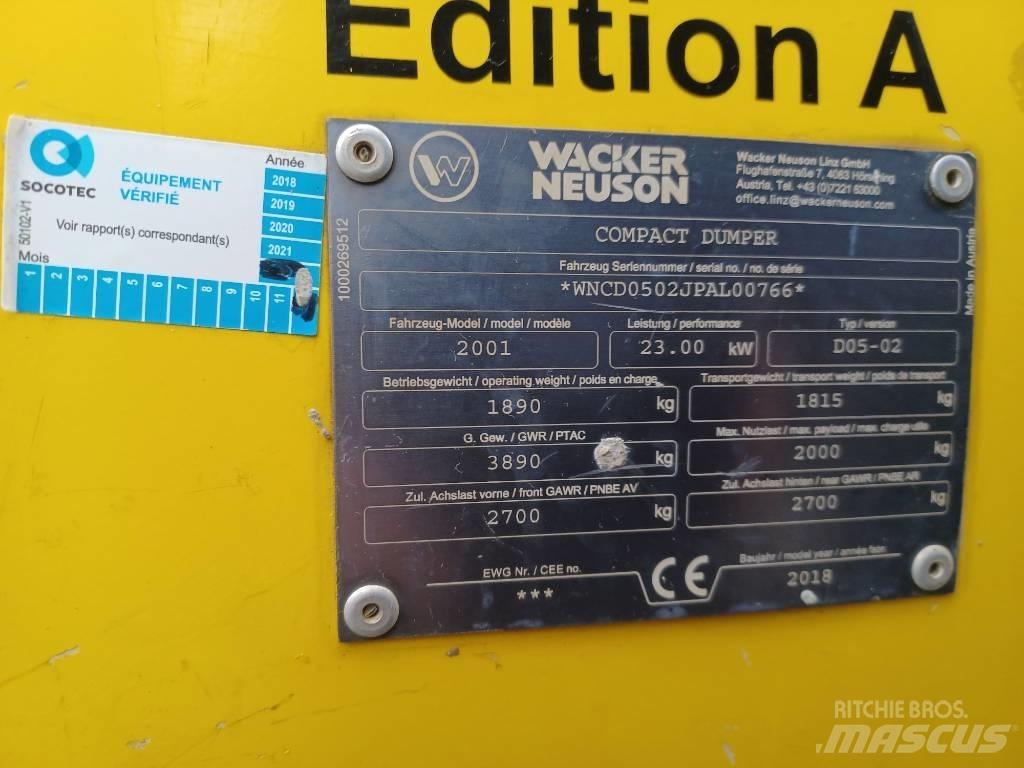 Wacker Neuson 2001 Mini Dumpers