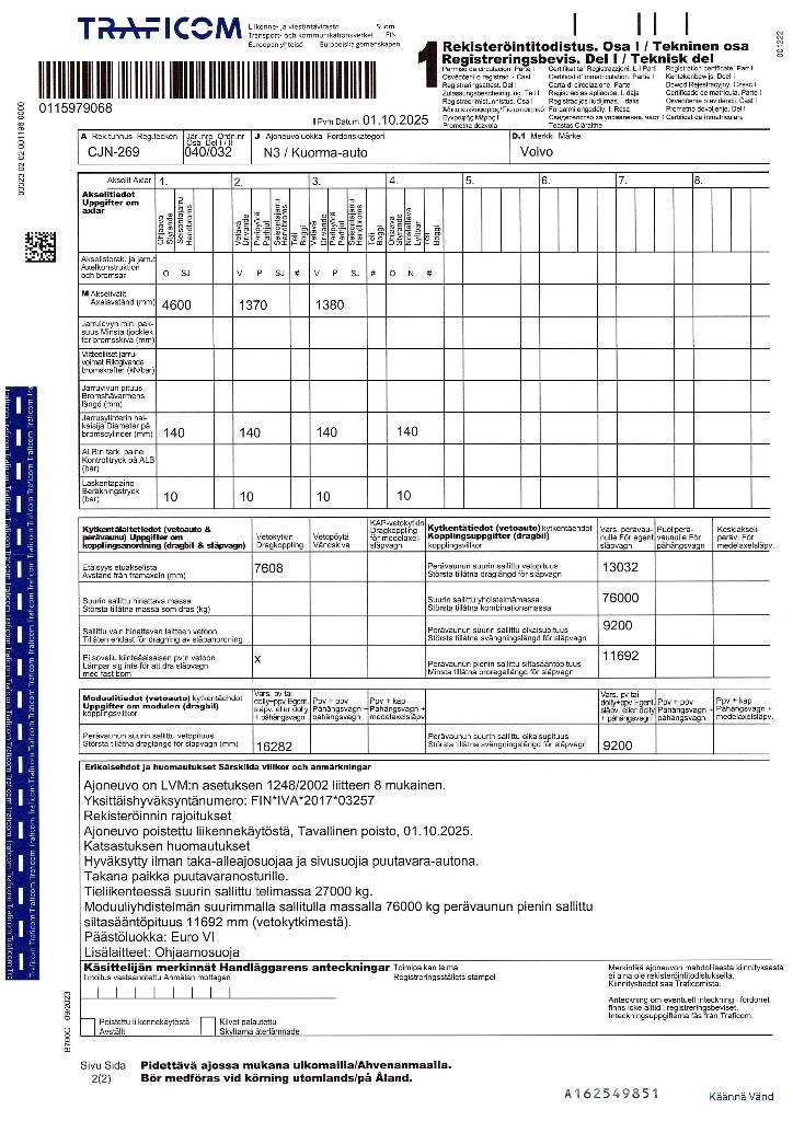Volvo FH 16 750 Hout-Bakwagens