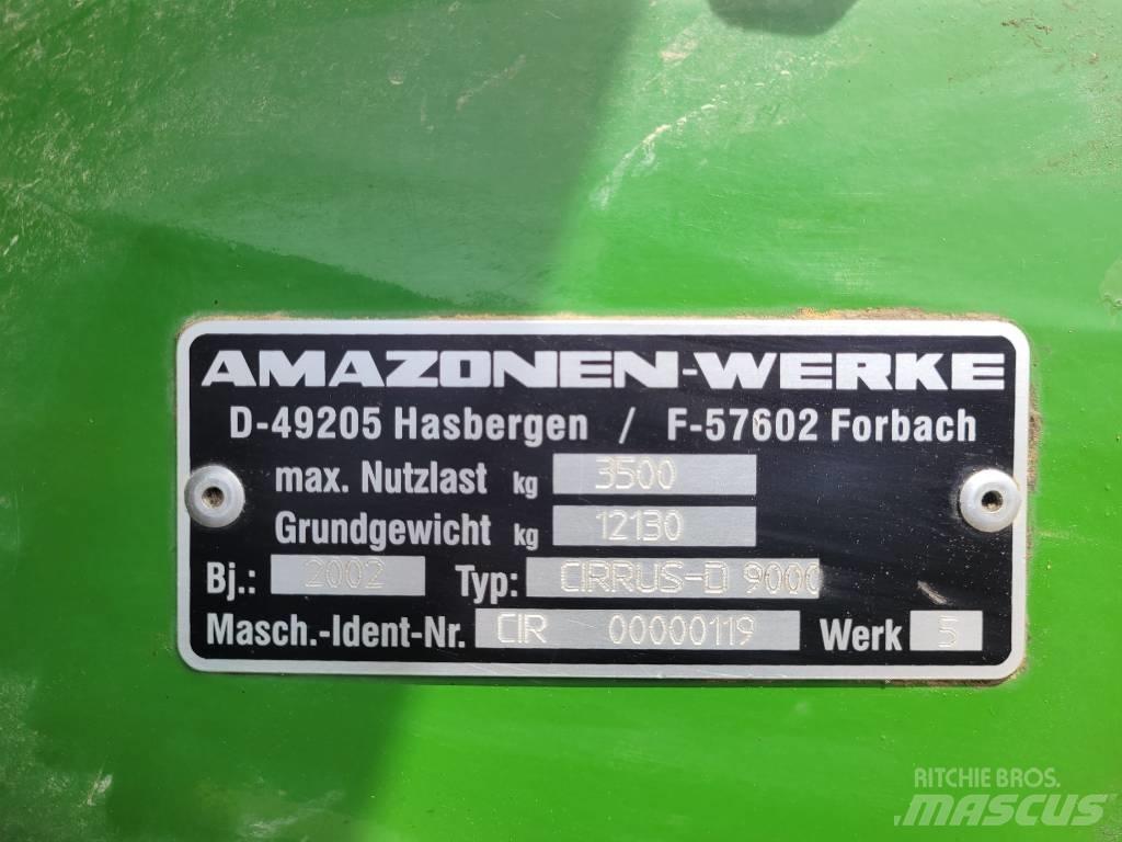 Amazone Cirrus 9000 Zaaicombinaties