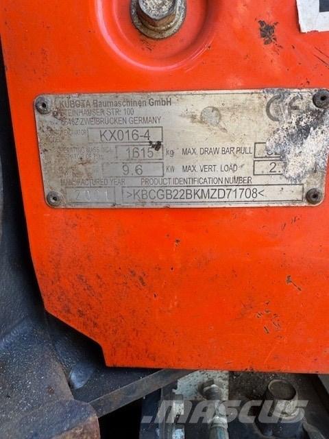 Kubota KX 016-4 Minigraafmachines < 7t