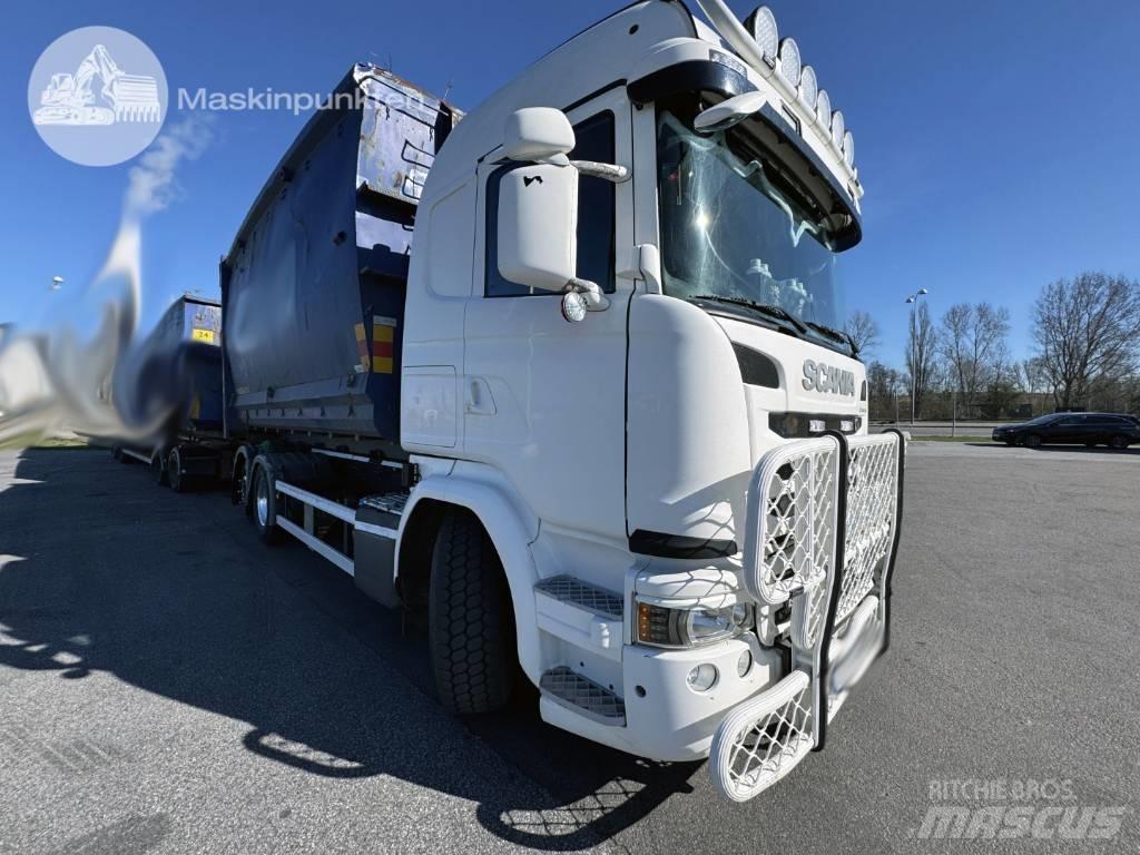 Scania G 490 Vrachtwagen met containersysteem