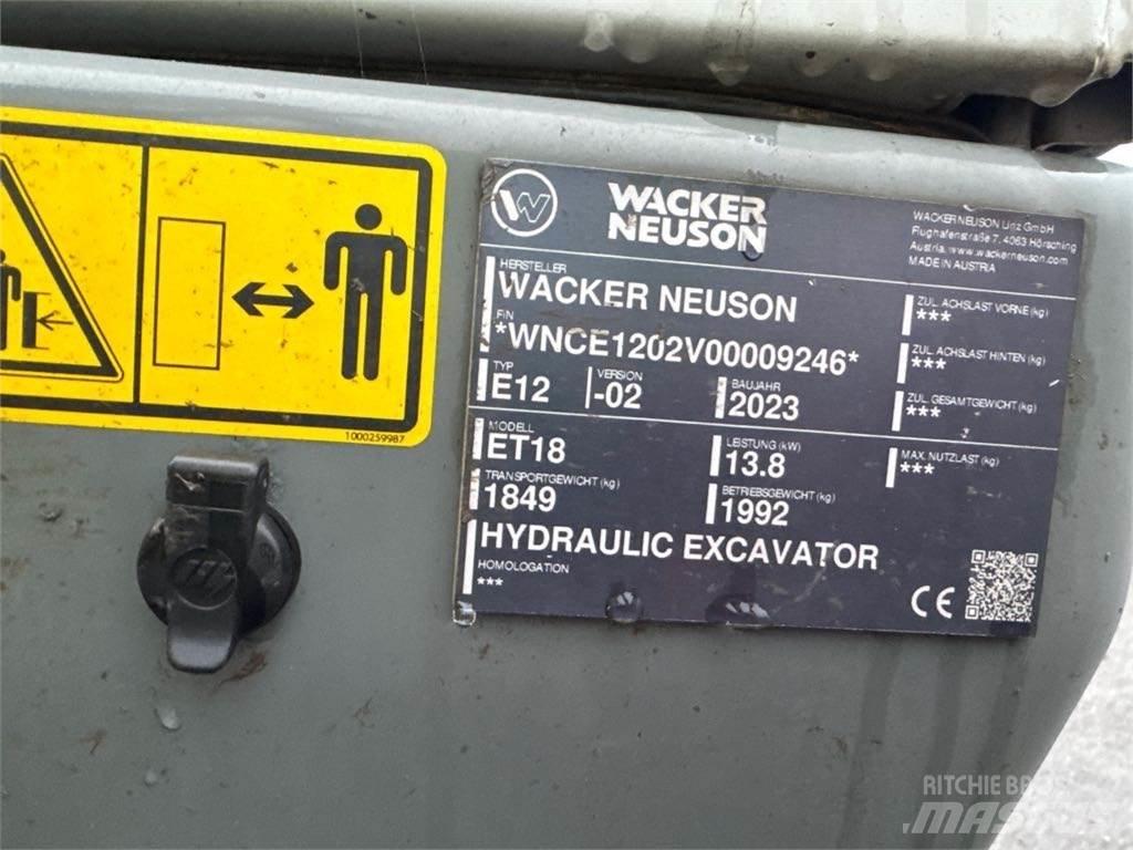Wacker Neuson ET18 Rupsgraafmachines