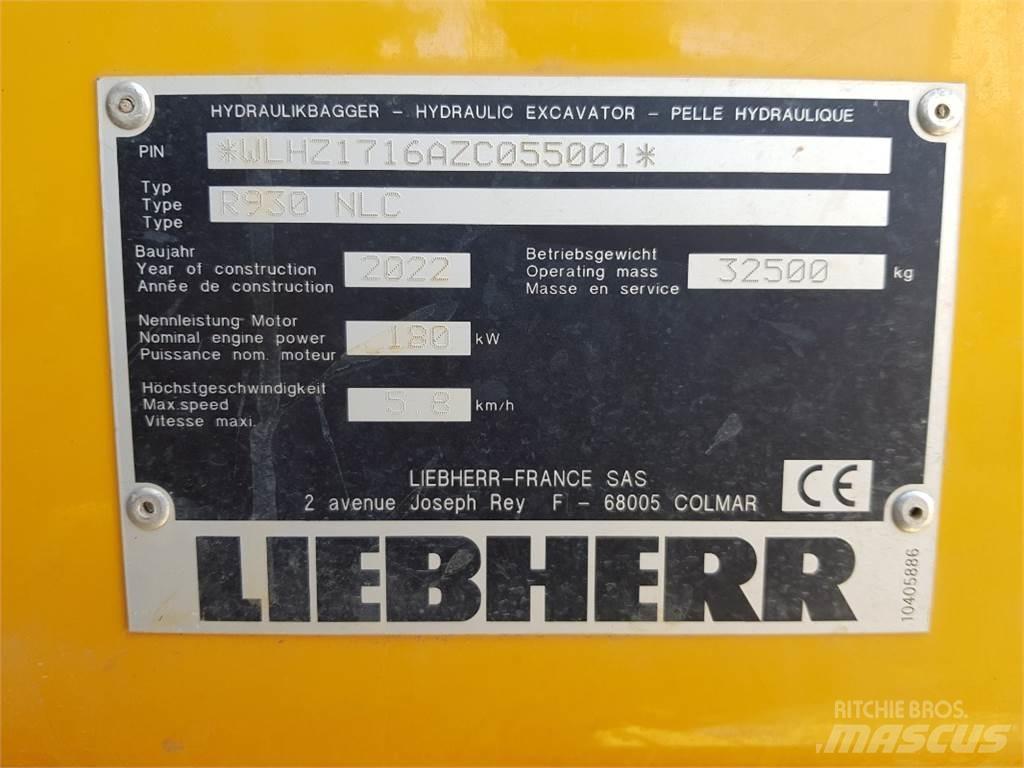 Liebherr R930 Rupsgraafmachines