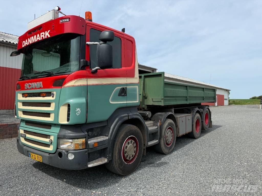 Scania R500 8x2 Containertrucks met kabelsysteem