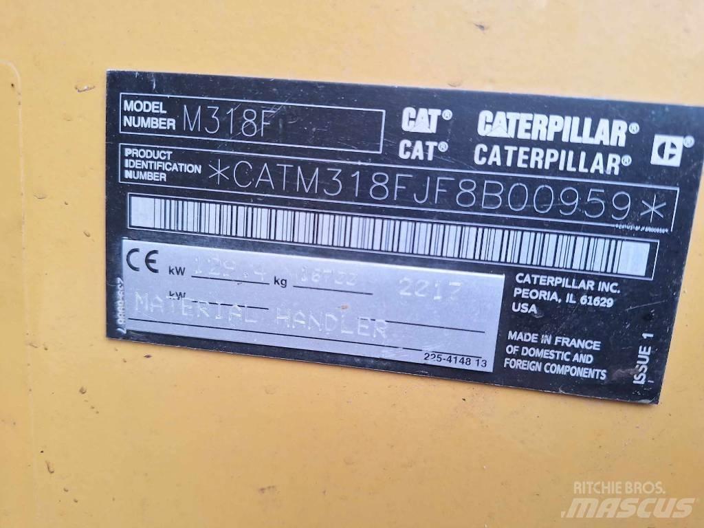 CAT M 318 F Wielgraafmachines