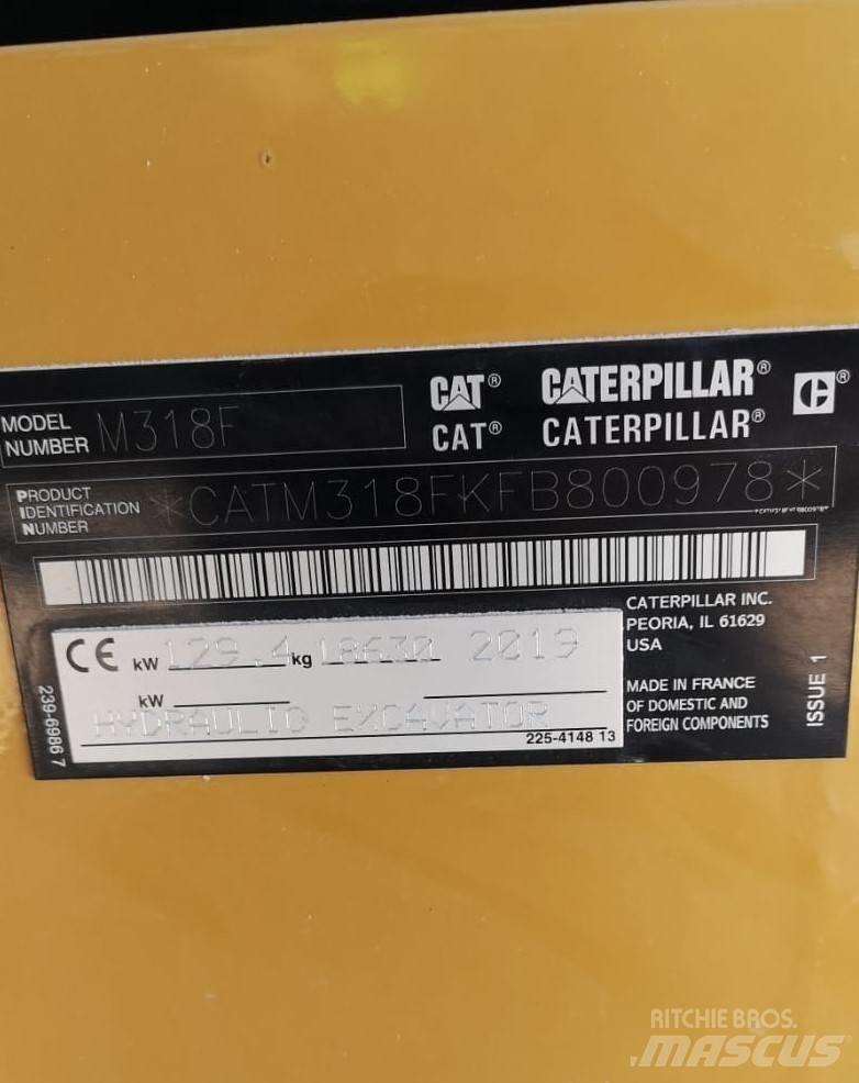 CAT M318F Wielgraafmachines