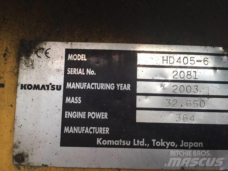 Komatsu HD405-6 Starre dumptrucks