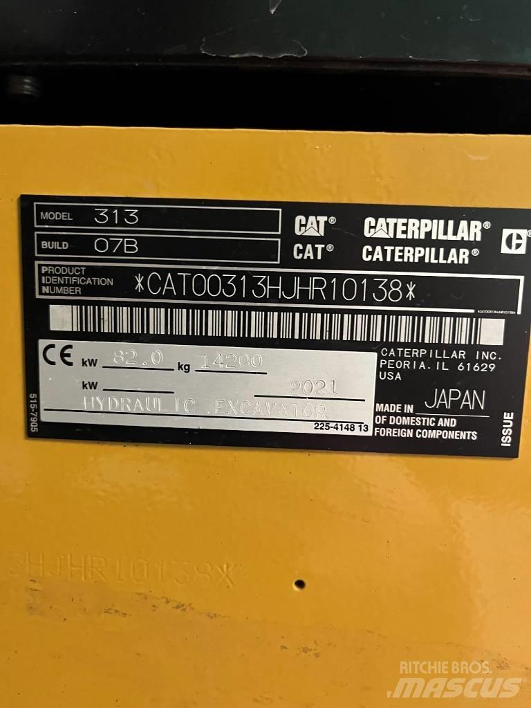 CAT 313 Next Gen Rupsgraafmachines