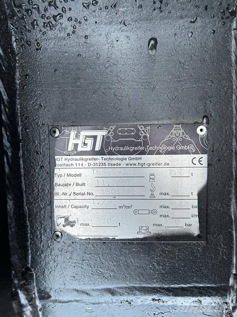 HGT TG4.5 - 1750 Grijpers