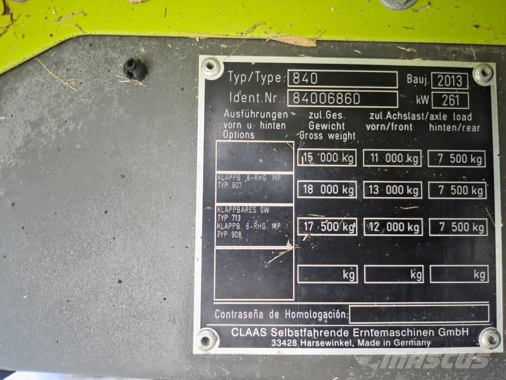 CLAAS Tucano 480 Maaidorsmachines