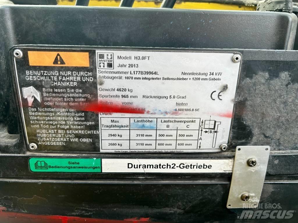 Hyster H 3.0 FT Diesel heftrucks