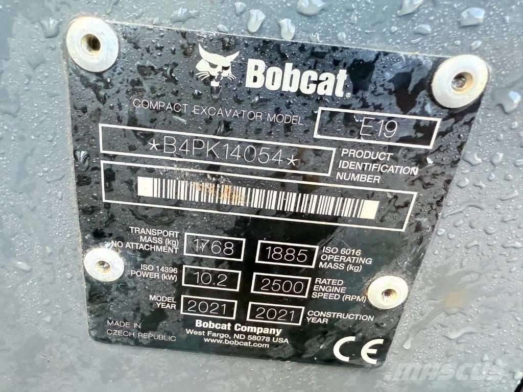 Bobcat E 19 Minigraafmachines < 7t