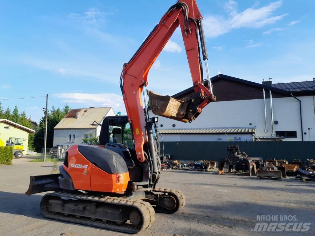 Kubota KX 080-4 Midigraafmachines 7t - 12t