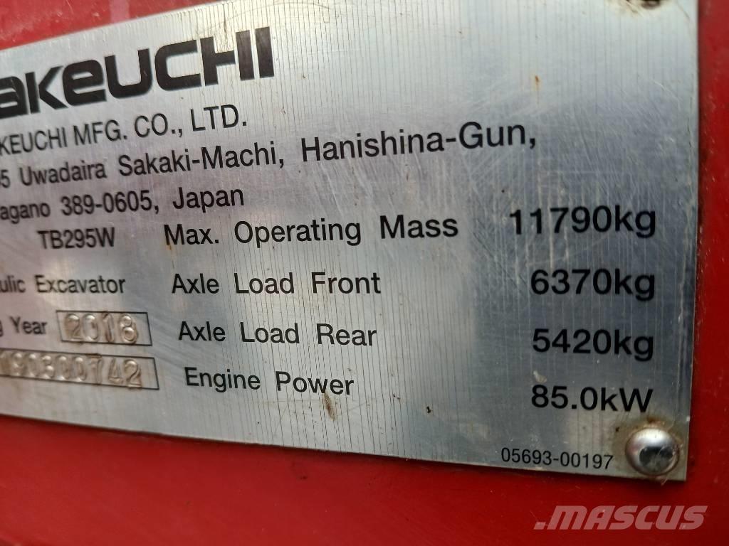 Takeuchi TB 295 W Wielgraafmachines