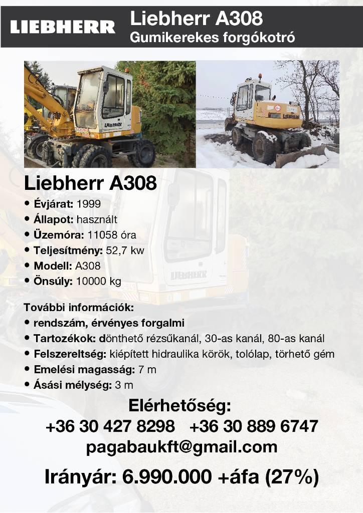 Liebherr A 308 Wielgraafmachines