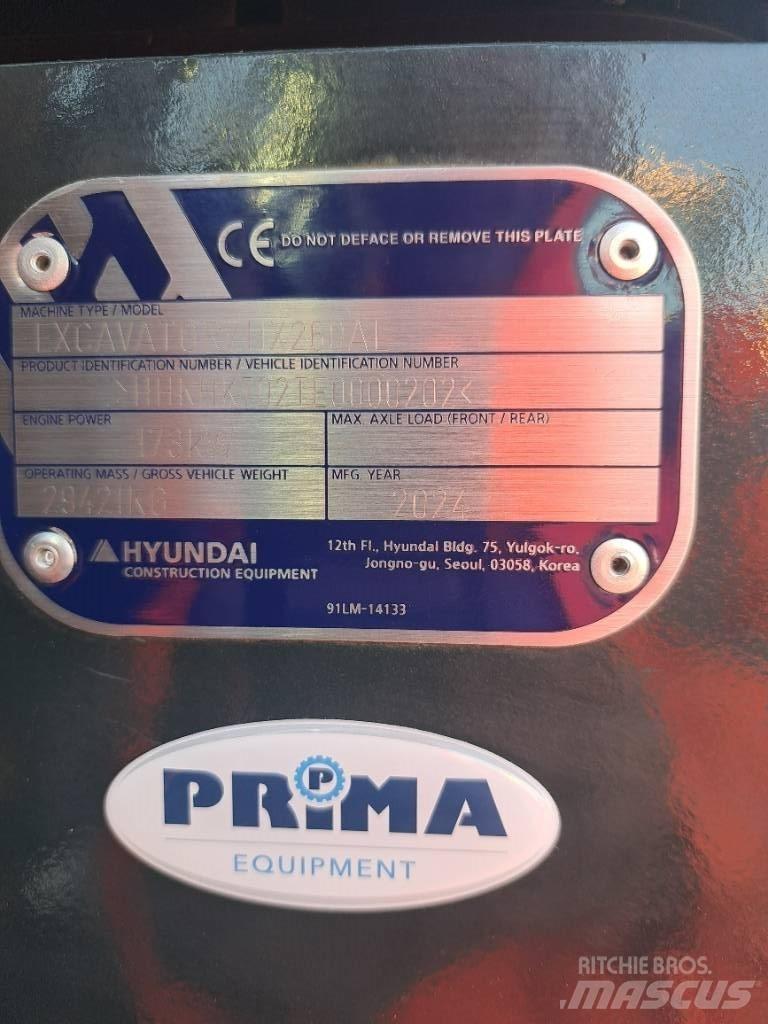 Hyundai HX260AL Rupsgraafmachines