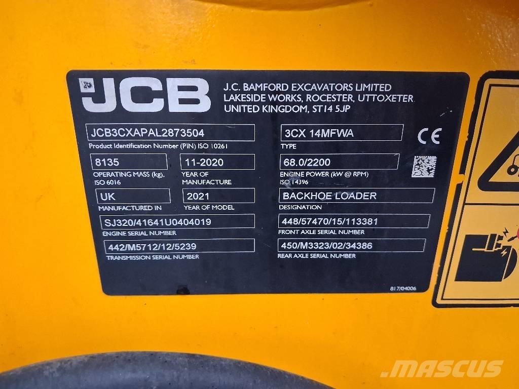 JCB 3 CX ECO Graaf-laadcombinaties