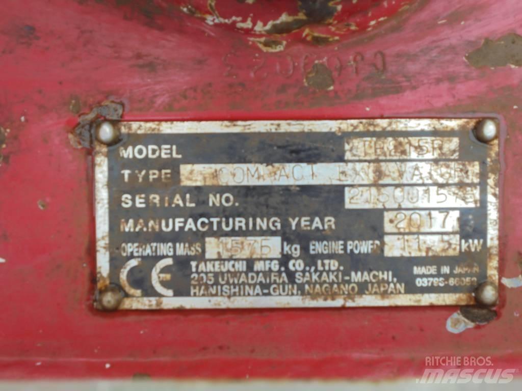 Takeuchi TB215R Minigraafmachines < 7t