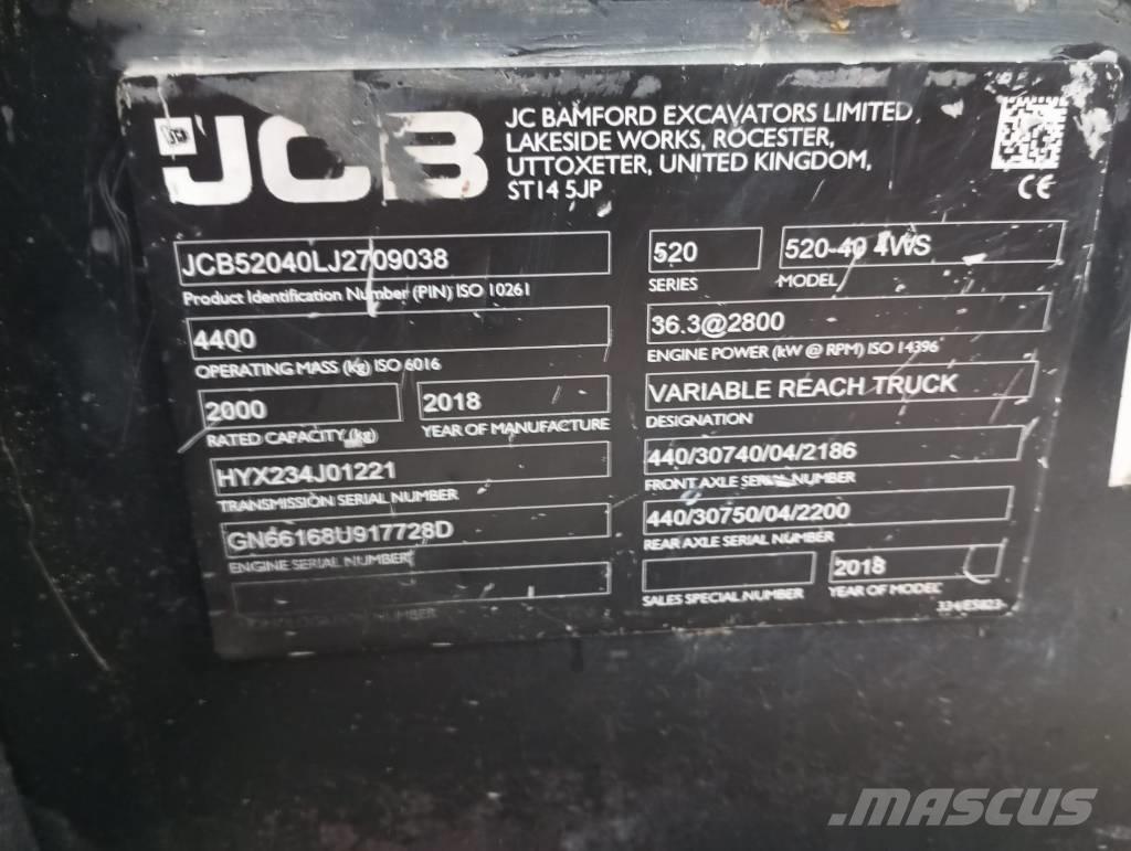 JCB 520-40 Verreikers