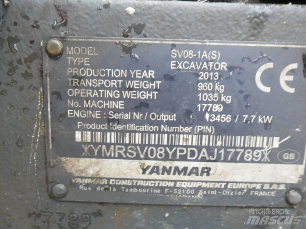 Yanmar SV 08 Minigraafmachines < 7t