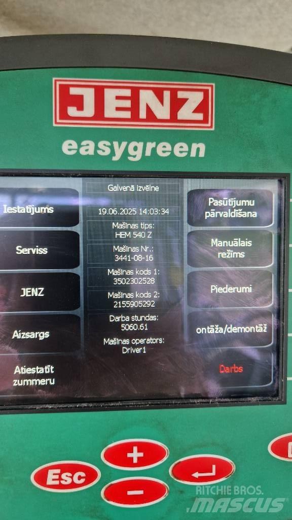 JENZ HEM 540Z Houtversnipperaars