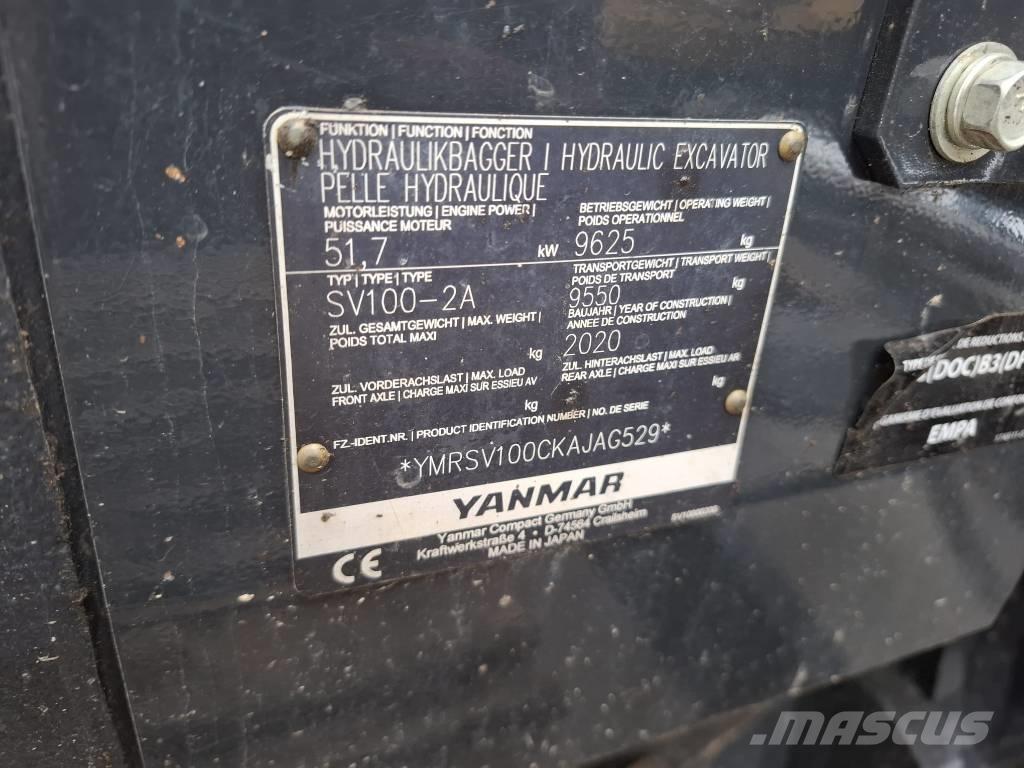 Yanmar SV 100-2A Midigraafmachines 7t - 12t