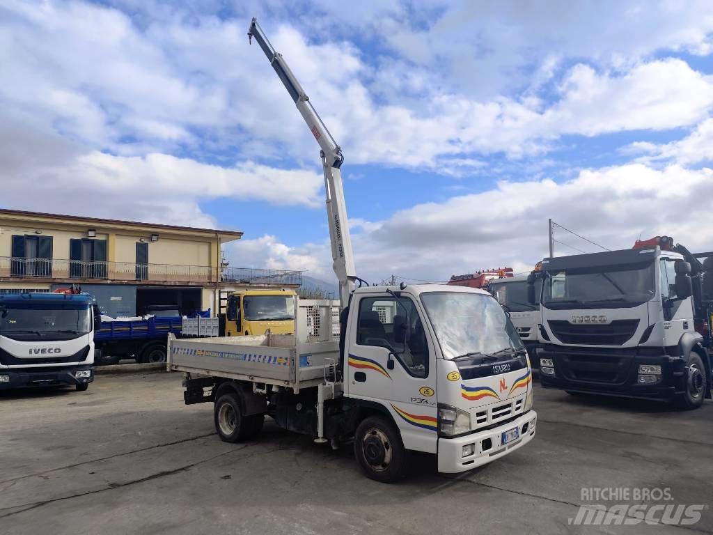 Isuzu NPR77G-5DX Vlakke laadvloer met kraan